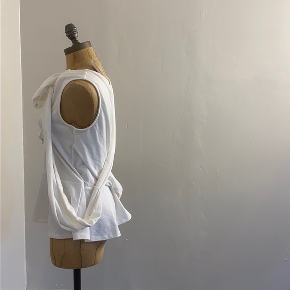 J.Crew wrap around white blouse SM - Picture 8 of 16